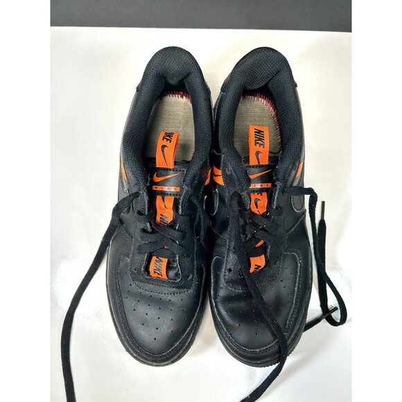 Nike Air Force 1 Low LV8 KSA CT4683-001 Kids US 7Y Shoes Black Leather Sneakers - Picture 15 of 16